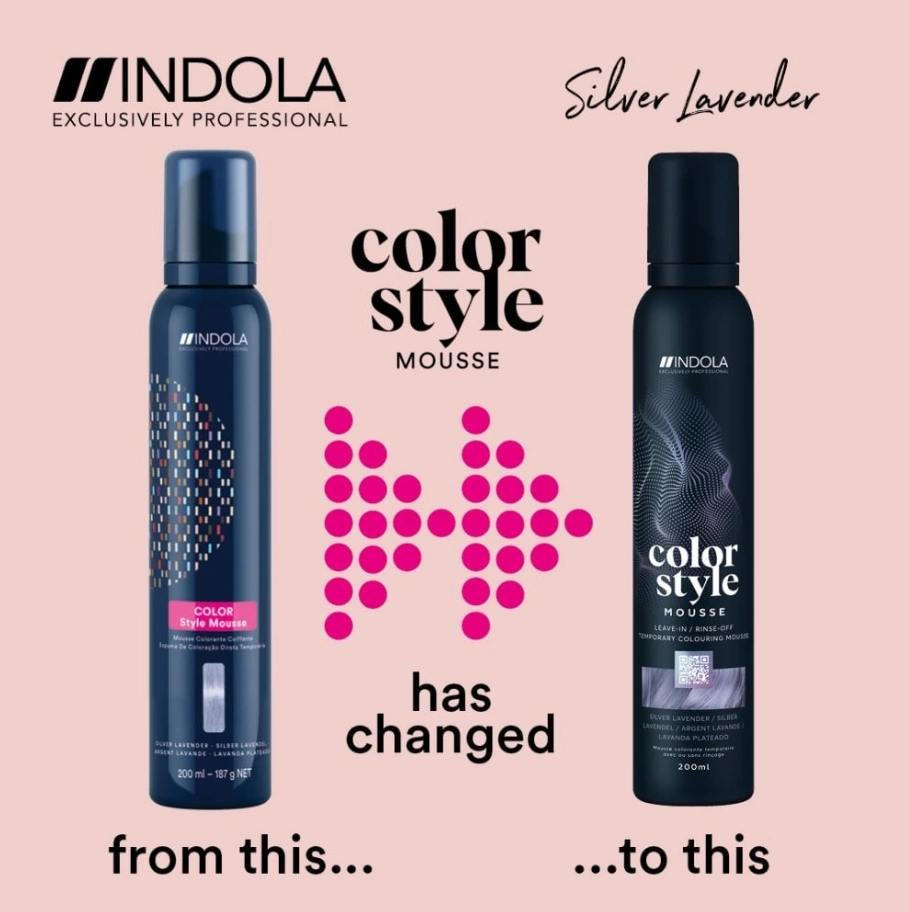 Indola Color Style Mousse - Silver Lavender 200ml képe 2